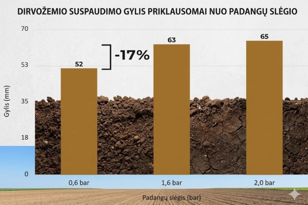 Dirvos suspaudimas – nematoma žala derliui